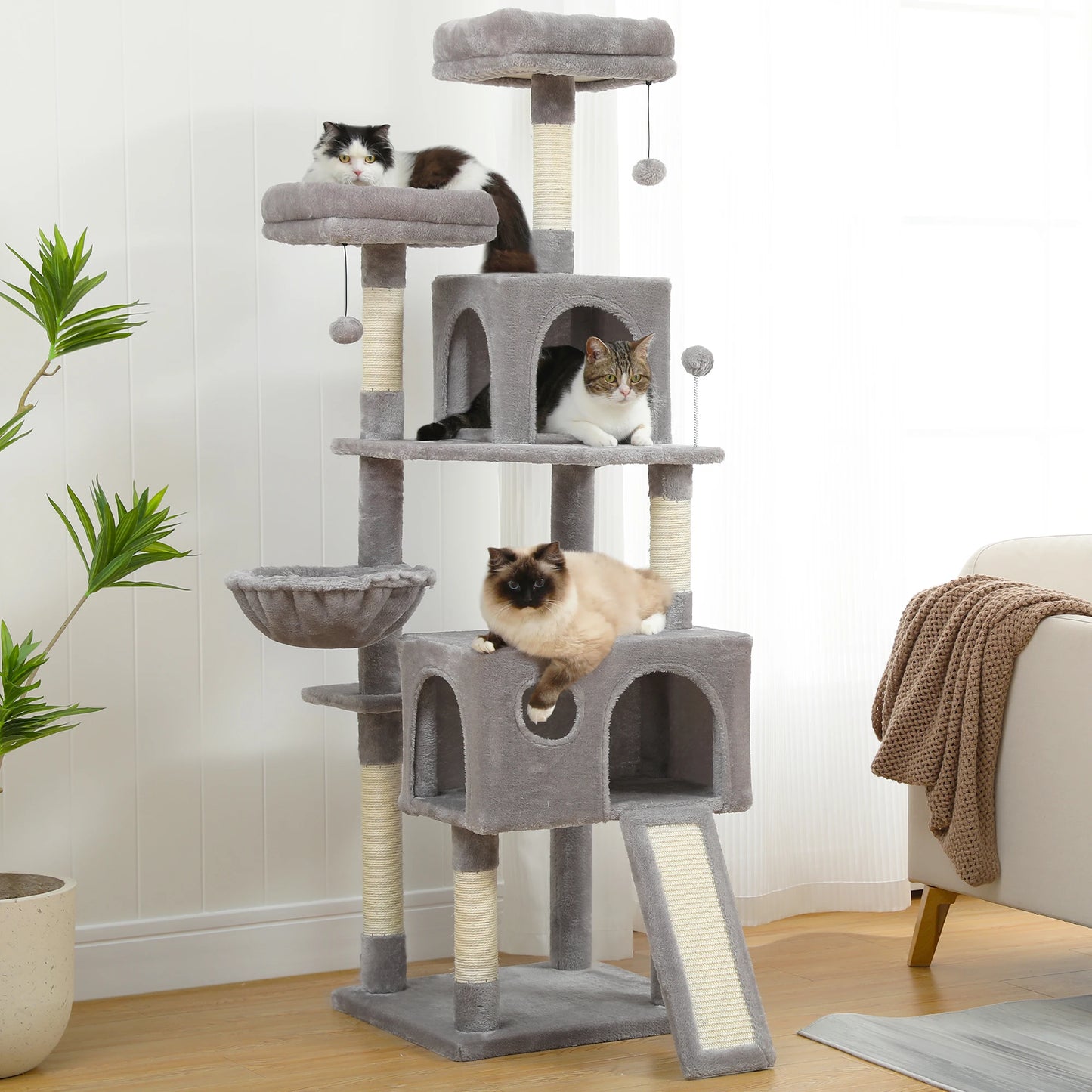 Multi-Level Cat Tree & Tower Perch, Cat & Kitten playground