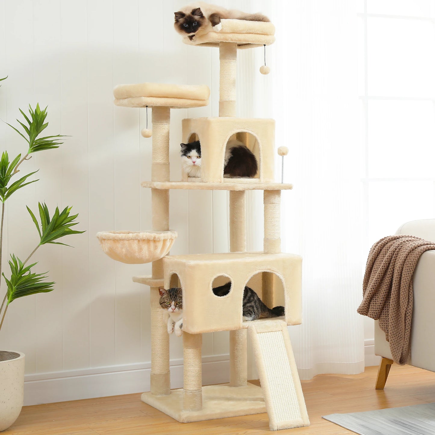 Multi-Level Cat Tree & Tower Perch, Cat & Kitten playground
