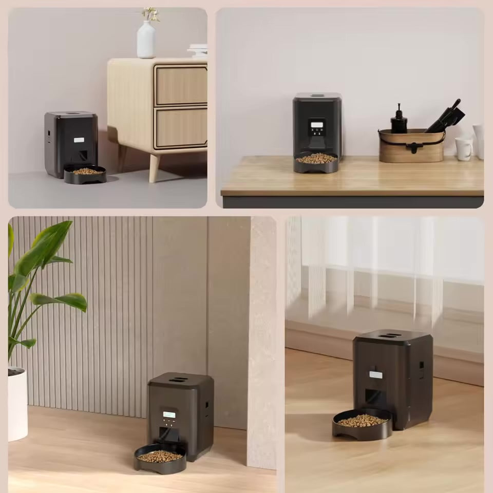 Smart WiFi Automatic Pet Feeder – App-Controlled Food Dispenser for Cats & Small Dogs