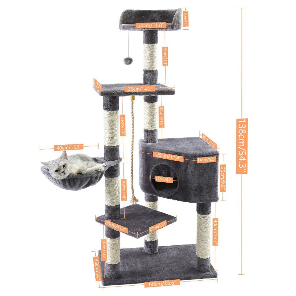 Multi-Level Cat Tree & Tower Perch, Cat & Kitten playground