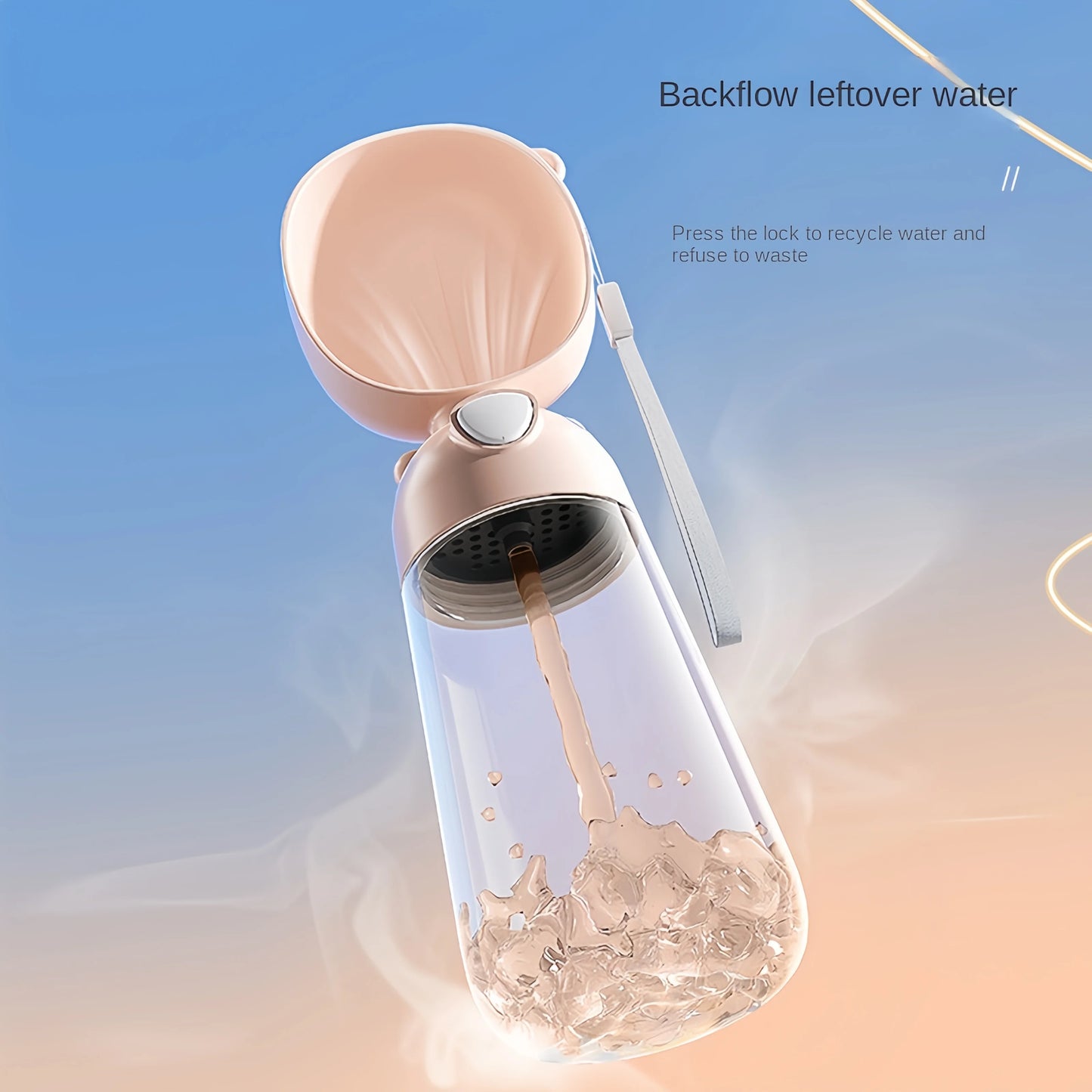 Portable Dual Dog Water & Food Travelling Bottle