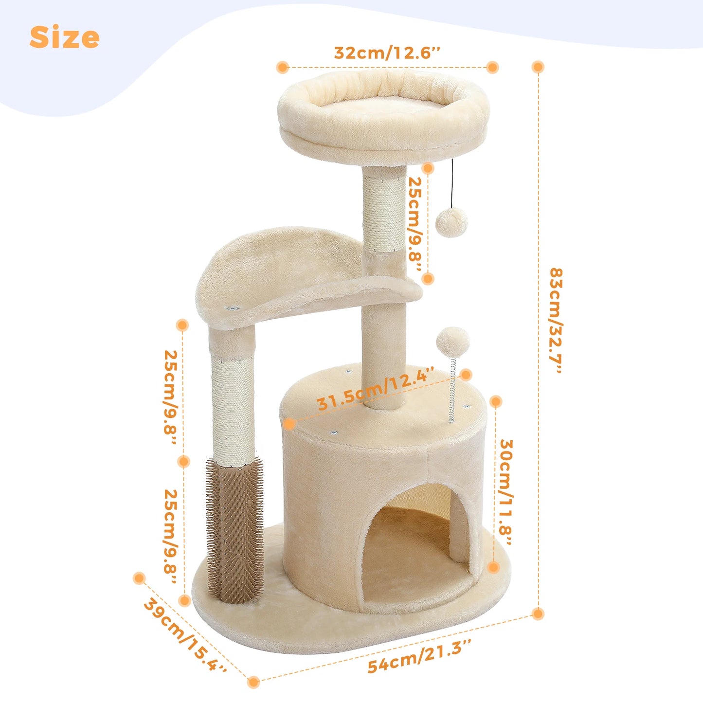 Multi-Level Cat Tree & Tower Perch, Cat & Kitten playground