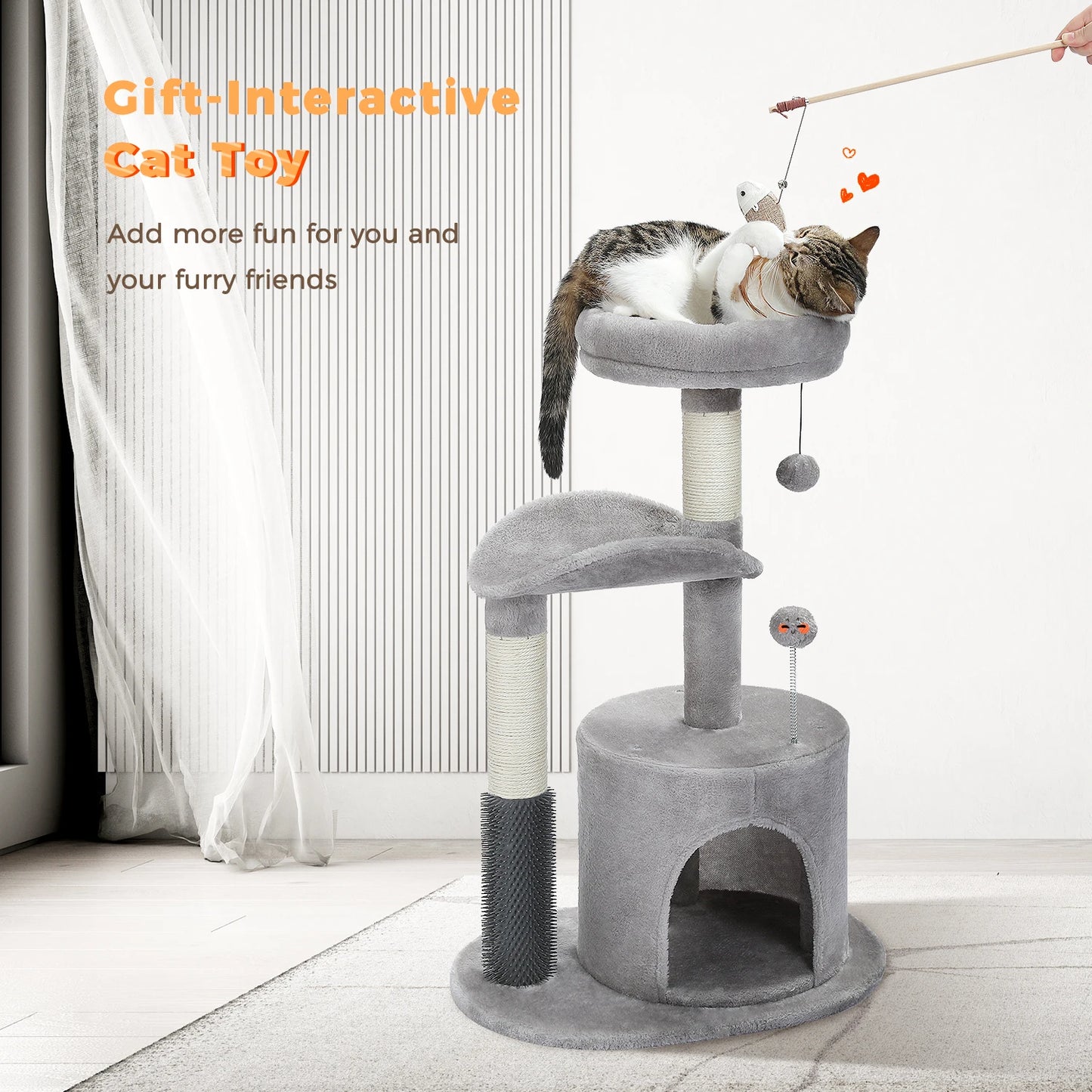 Multi-Level Cat Tree & Tower Perch, Cat & Kitten playground