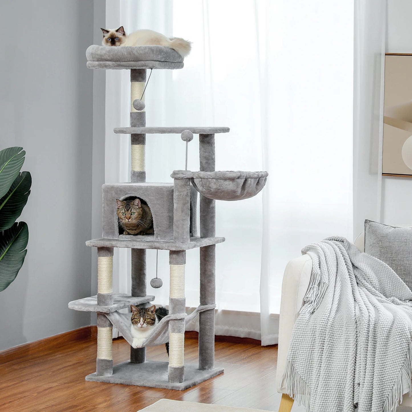 Multi-Level Cat Tree & Tower Perch, Cat & Kitten playground