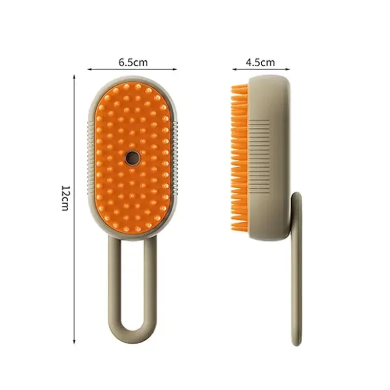 Self-Cleaning Silicone Pet Grooming Brush for Cats and Dogs