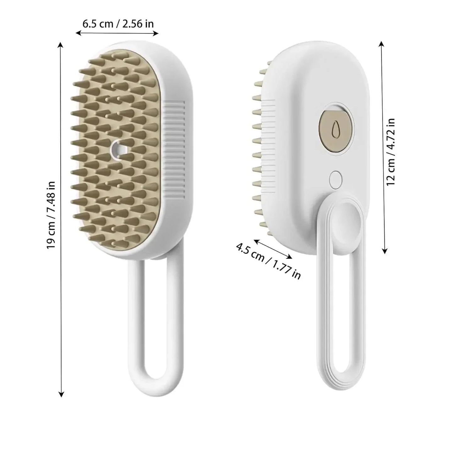 Self-Cleaning Silicone Pet Grooming Brush for Cats and Dogs
