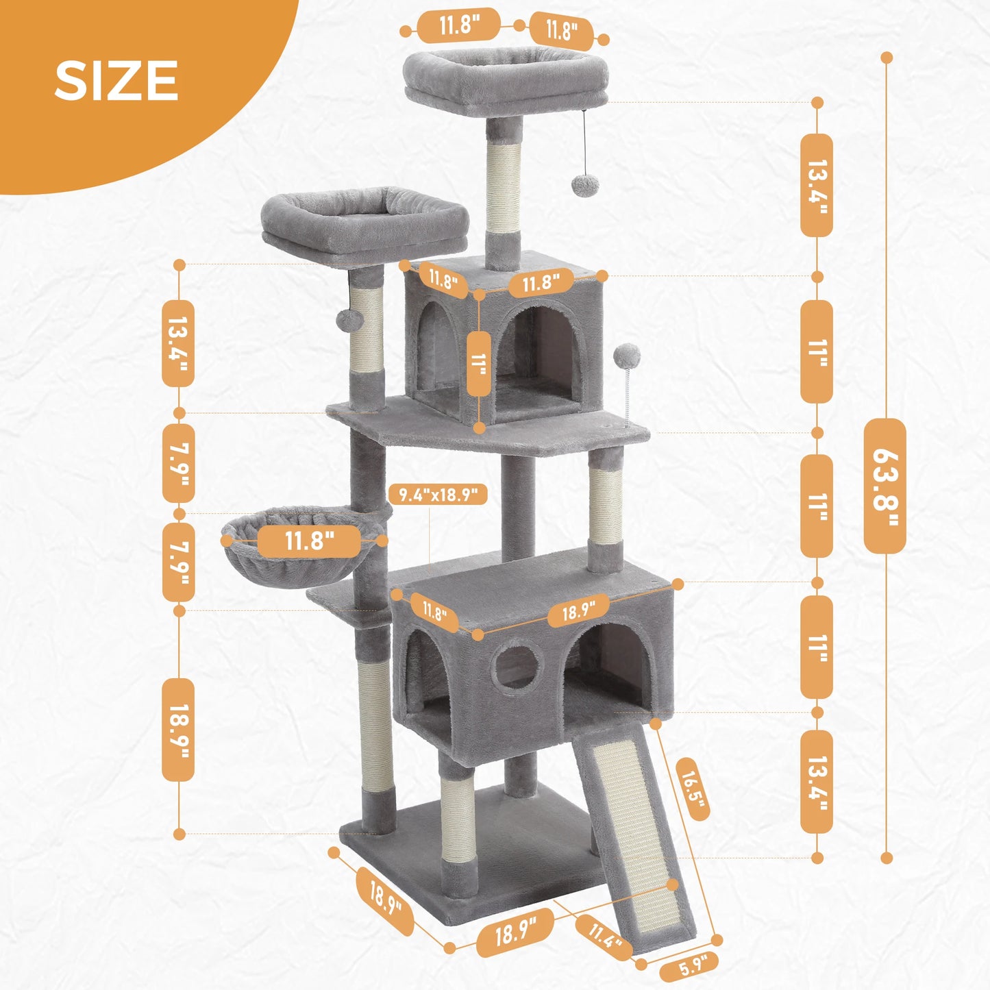 Multi-Level Cat Tree & Tower Perch, Cat & Kitten playground