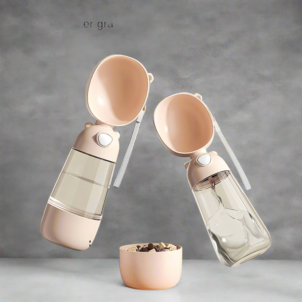 PawHydrate Dual Pet Bottle_pet Water_Food travelling bottle