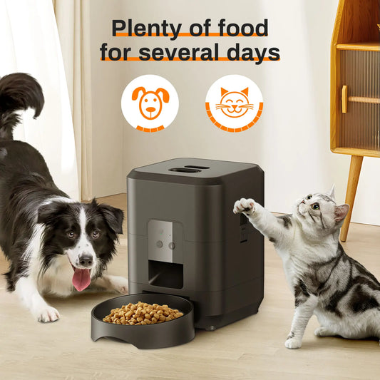 Smart WiFi Automatic Pet Feeder – App-Controlled Food Dispenser for Cats & Small Dogs